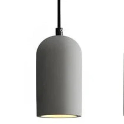 FORGI Concrete Pendant Light – Industrial LED Hanging Lamp (G4, Adjustable Height)