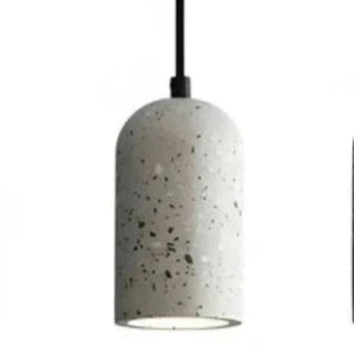 FORGI Concrete Pendant Light – Industrial LED Hanging Lamp (G4, Adjustable Height)