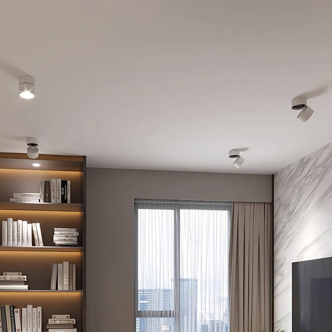 Favilla Surface Ceiling Lamp – Adjustable LED Spotlight for Elegant Interiors