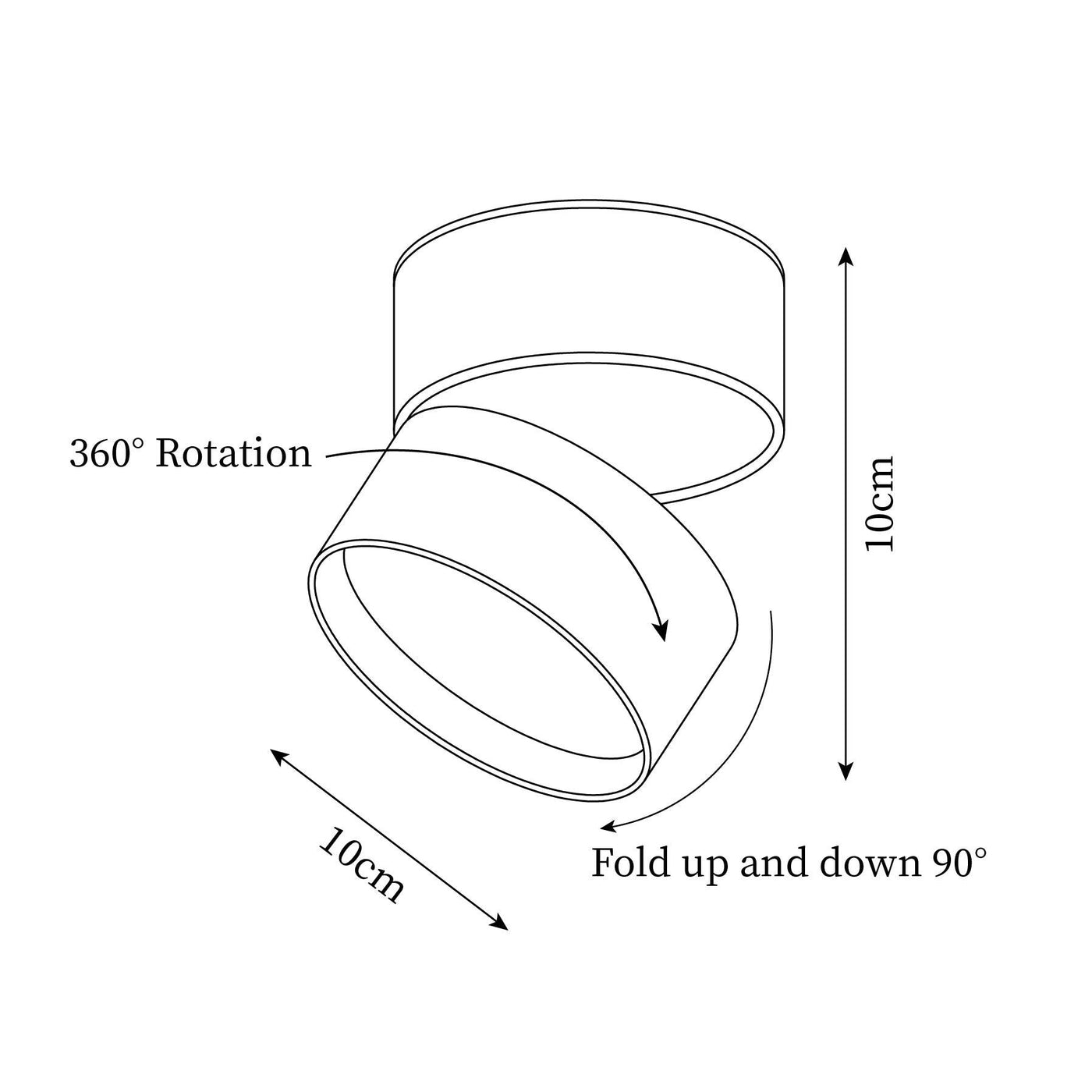 Savvina Surface Ceiling Light – Adjustable Elegance for Precision Lighting