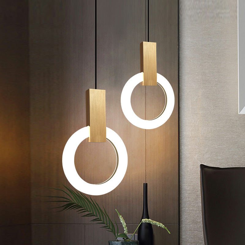 Nordic Ring LED Pendant Light – Minimalist Elegance for Modern Interiors