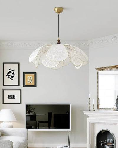 Florina Pendant Light – Elegant Floral-Inspired Hanging Lamp (E26/E27)