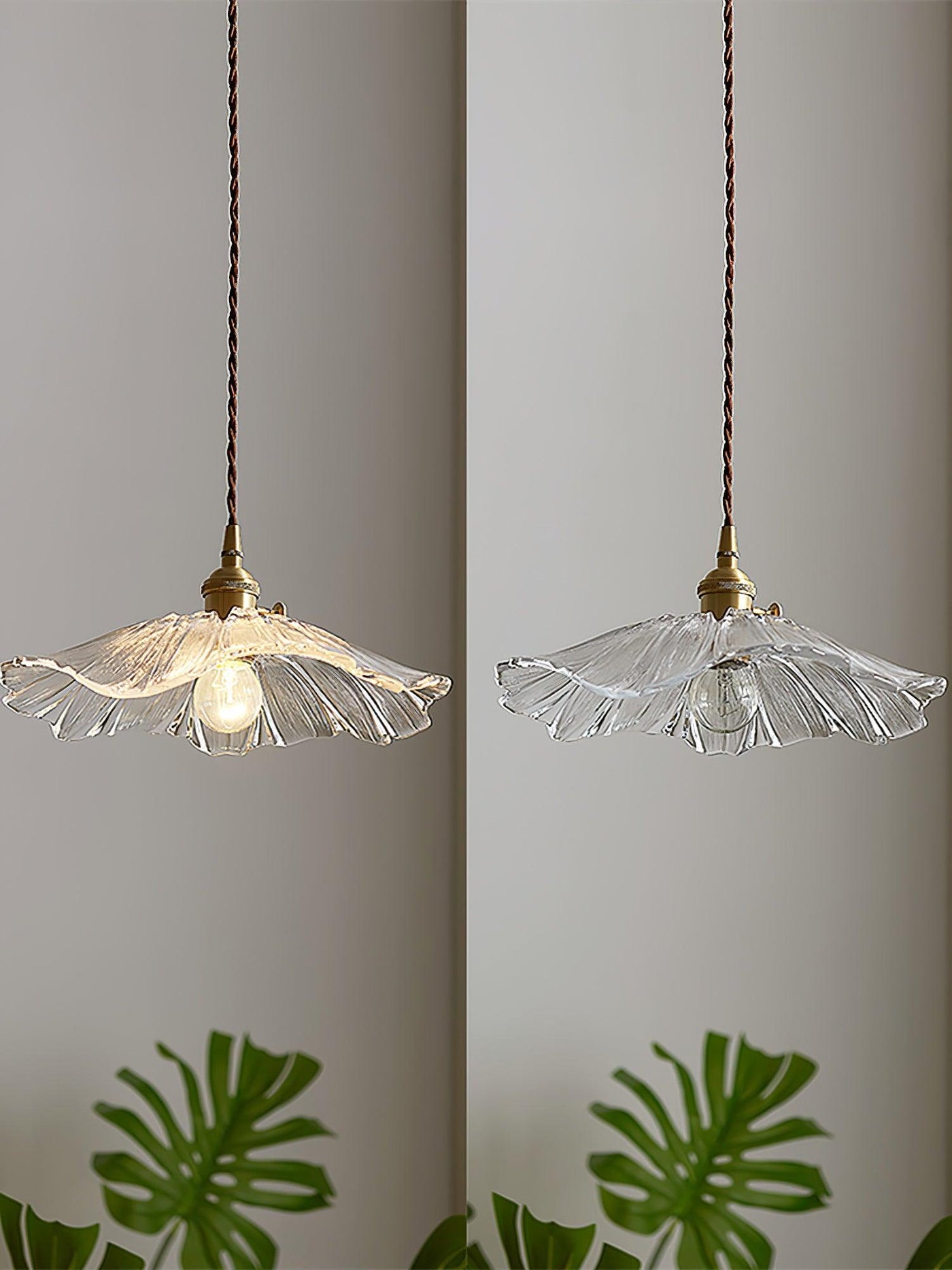 Flower Glass Pendant Light – A Touch of Nostalgic Elegance
