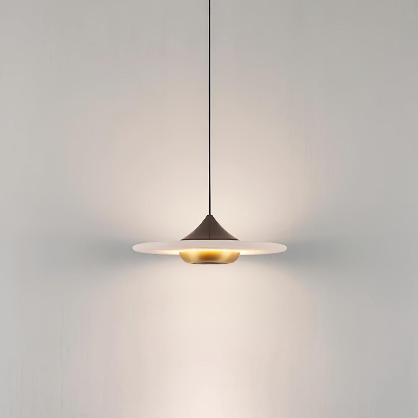 Flying Saucer Marble Pendant Light – Elegant LED Hanging Lamp (3000K-6000K)