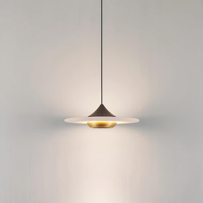 Flying Saucer Marble Pendant Light – Elegant LED Hanging Lamp (3000K-6000K)