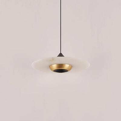 Flying Saucer Marble Pendant Light – Elegant LED Hanging Lamp (3000K-6000K)