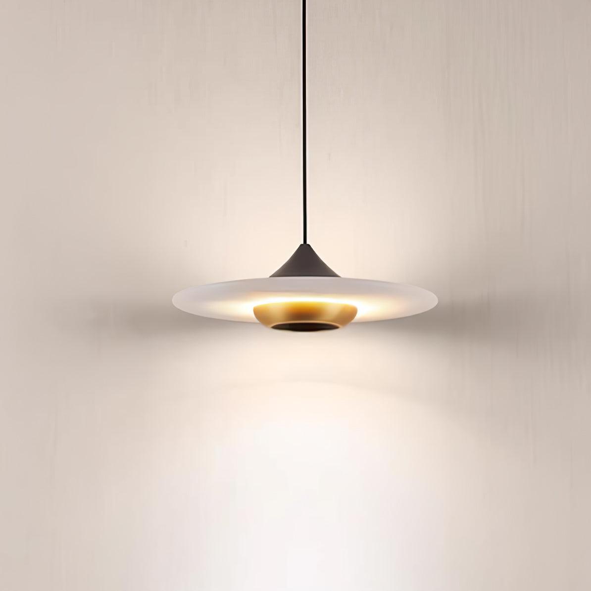 Flying Saucer Marble Pendant Light – Elegant LED Hanging Lamp (3000K-6000K)