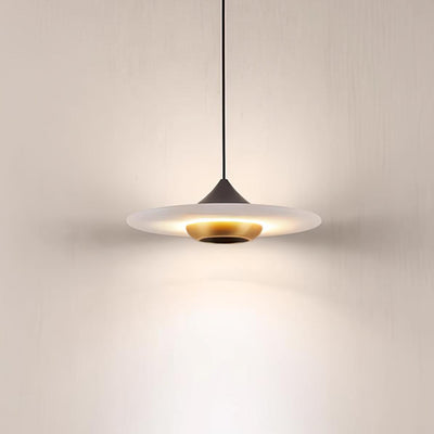 Flying Saucer Marble Pendant Light – Elegant LED Hanging Lamp (3000K-6000K)