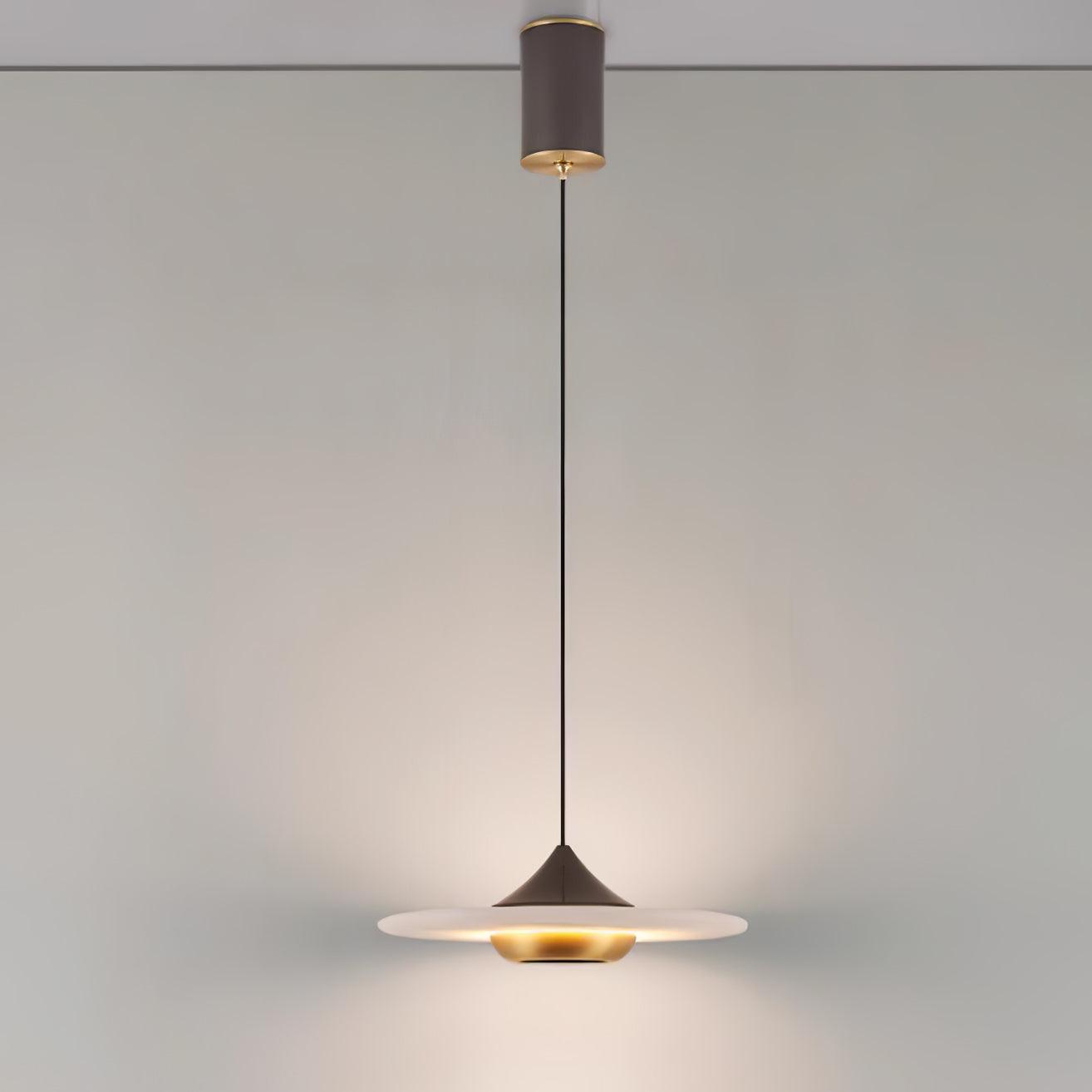 Flying Saucer Marble Pendant Light – Elegant LED Hanging Lamp (3000K-6000K)