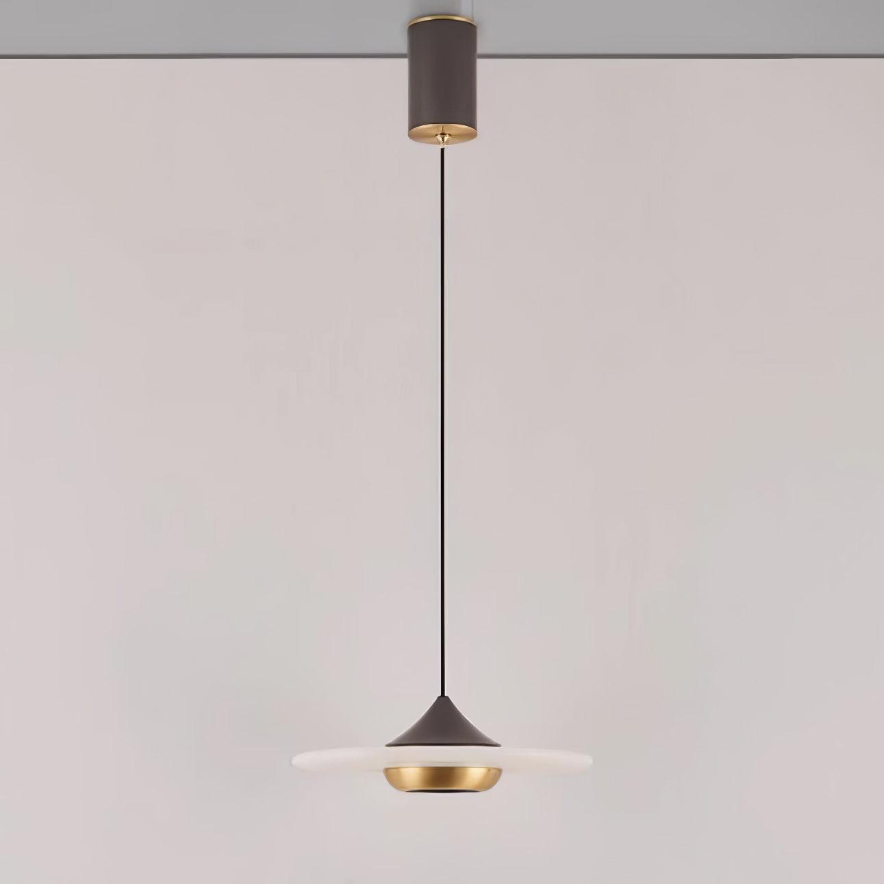 Flying Saucer Marble Pendant Light – Elegant LED Hanging Lamp (3000K-6000K)