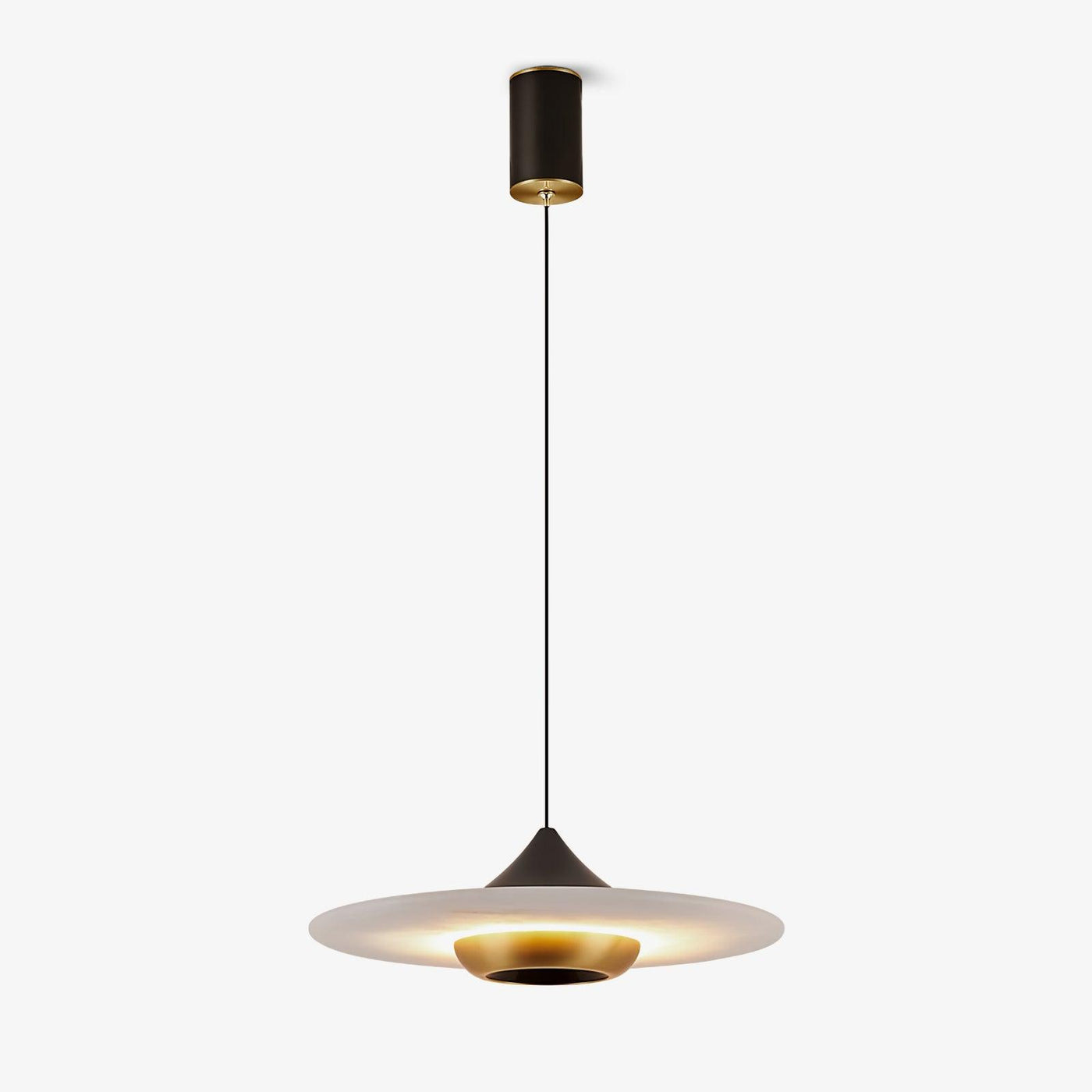 Flying Saucer Marble Pendant Light – Elegant LED Hanging Lamp (3000K-6000K)