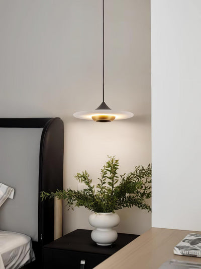 Flying Saucer Marble Pendant Light – Elegant LED Hanging Lamp (3000K-6000K)