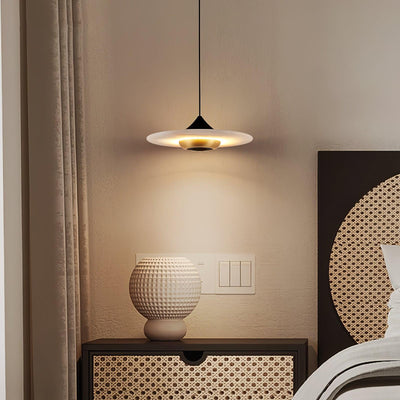 Flying Saucer Marble Pendant Light – Elegant LED Hanging Lamp (3000K-6000K)