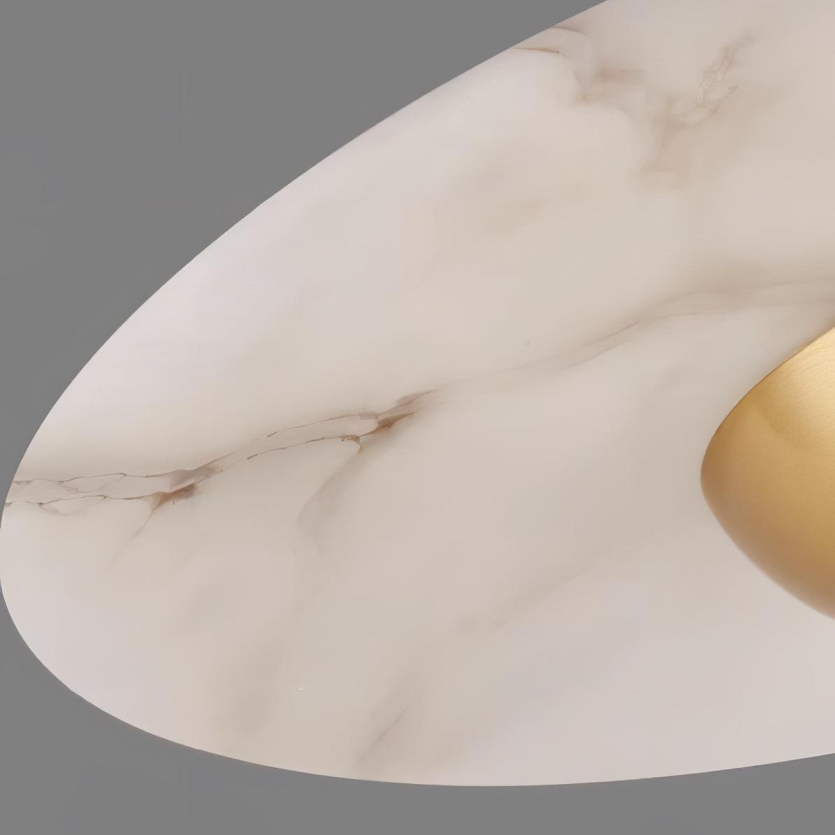 Flying Saucer Marble Pendant Light – Elegant LED Hanging Lamp (3000K-6000K)