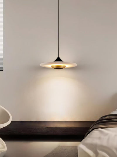 Flying Saucer Marble Pendant Light – Elegant LED Hanging Lamp (3000K-6000K)