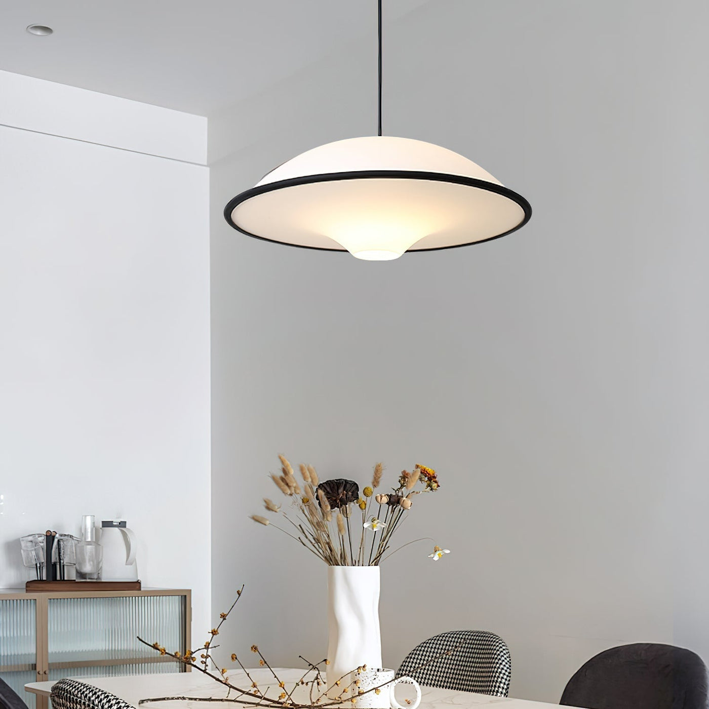 Fontana UFO Pendant Light – Modern Minimalist LED Hanging Lamp (E26/E27)