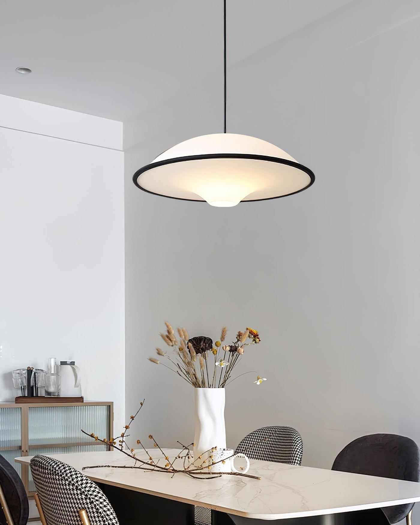 Fontana UFO Pendant Light – Modern Minimalist LED Hanging Lamp (E26/E27)