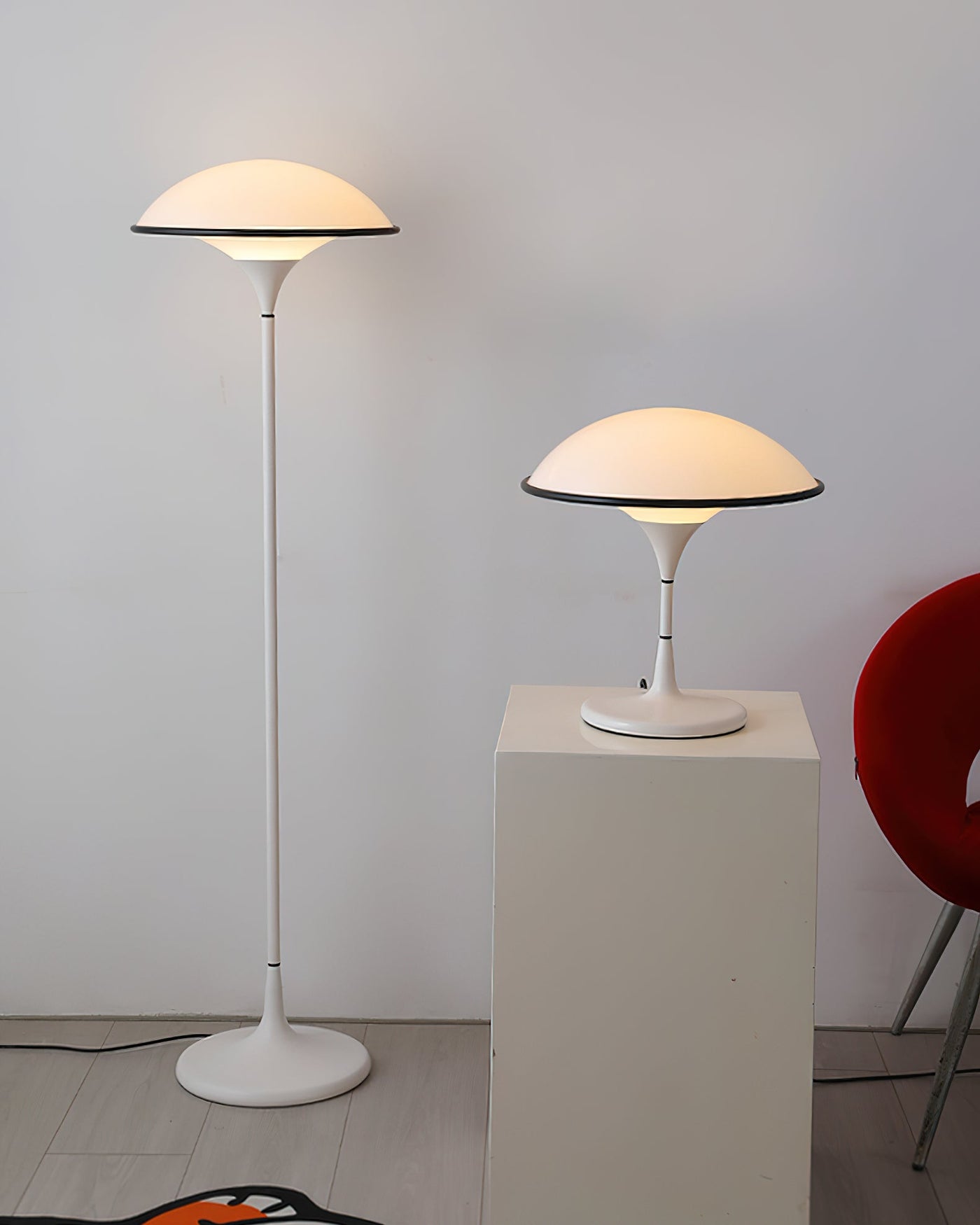 Fontana Table Lamp – Retro Modern LED Desk Light with Dome Shade (E26/E27, 40W)