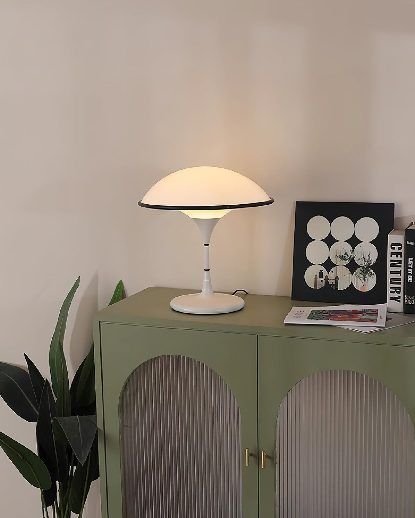 Fontana Table Lamp – Retro Modern LED Desk Light with Dome Shade (E26/E27, 40W)
