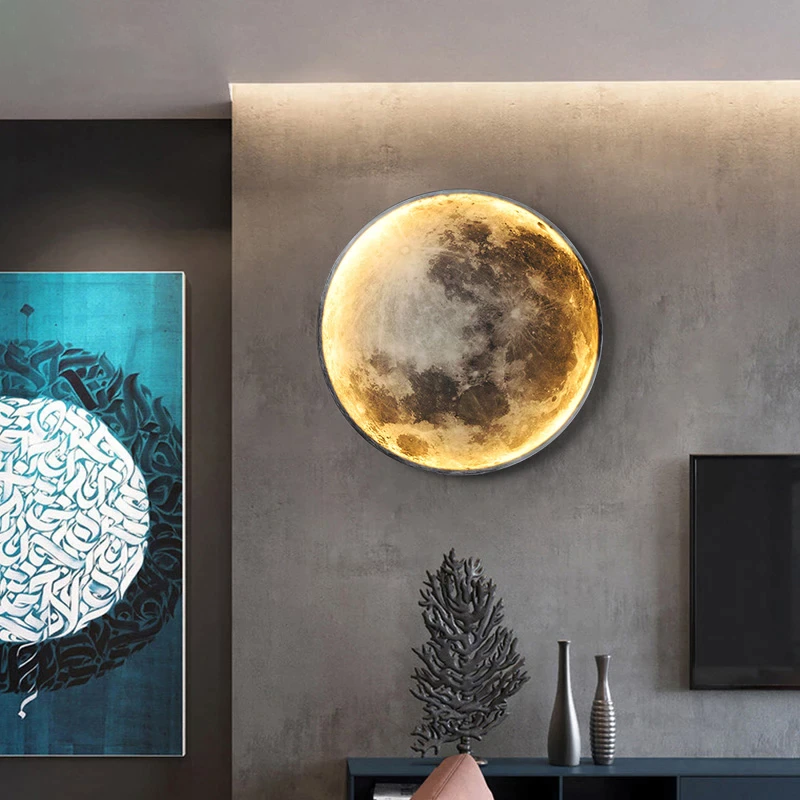 LunarGlow Smart LED Wall Light – Adjustable Moon-Inspired Illumination