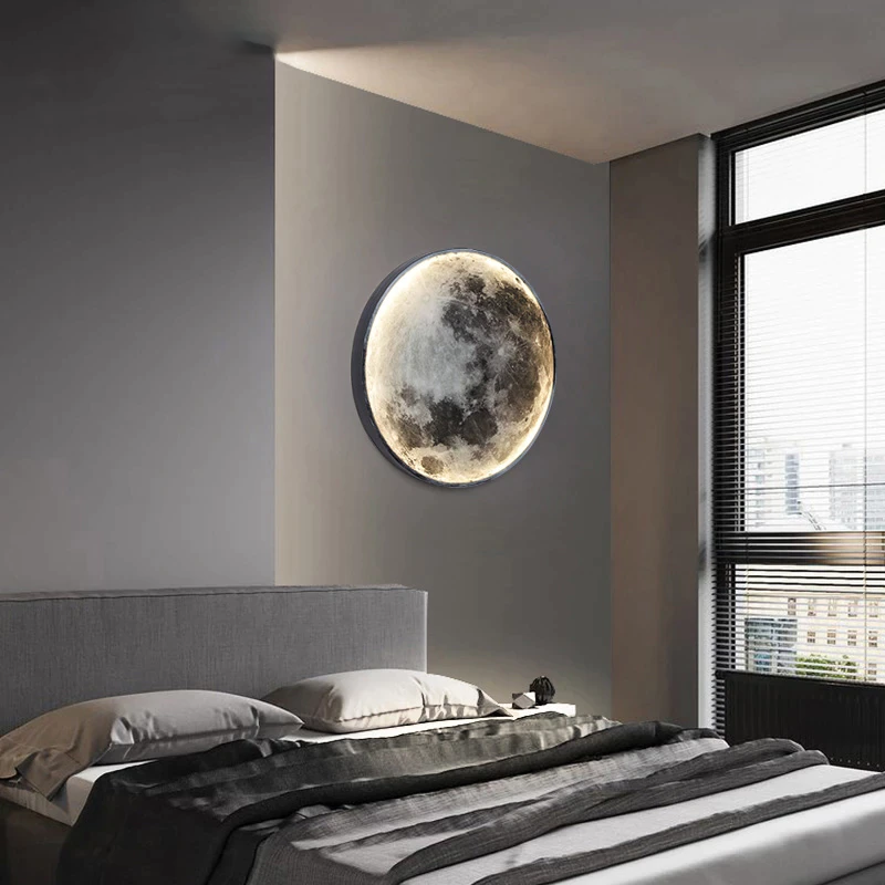 LunarGlow Smart LED Wall Light – Adjustable Moon-Inspired Illumination