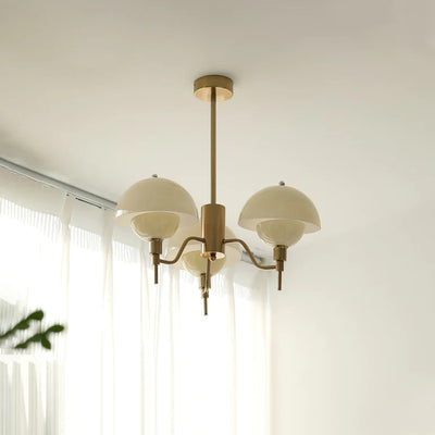 French Bubble Cream Chandelier – Elegant Glass & Crystal Pendant Light