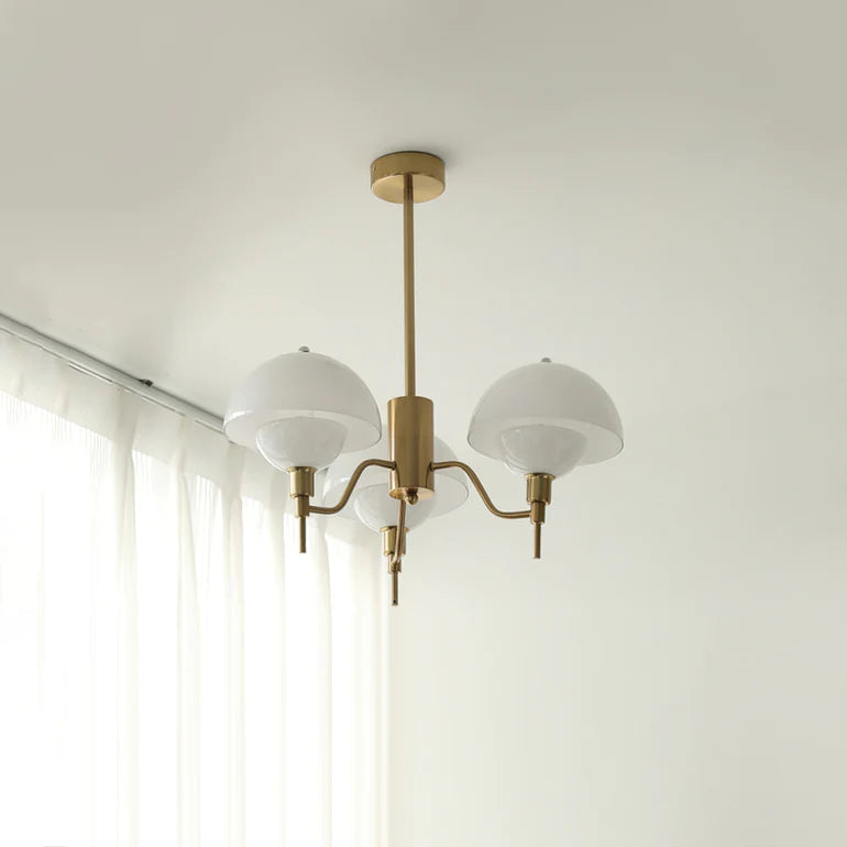 French Bubble Cream Chandelier – Elegant Glass & Crystal Pendant Light