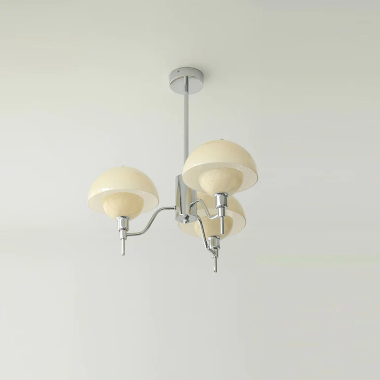 French Bubble Cream Chandelier – Elegant Glass & Crystal Pendant Light