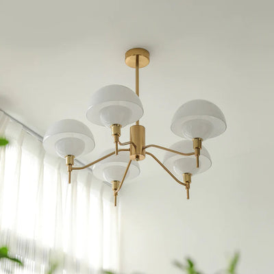 French Bubble Cream Chandelier – Elegant Glass & Crystal Pendant Light