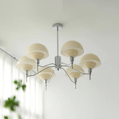 French Bubble Cream Chandelier – Elegant Glass & Crystal Pendant Light