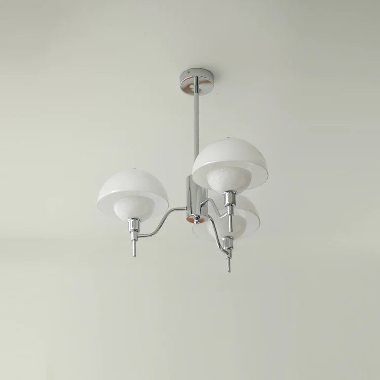 French Bubble Cream Chandelier – Elegant Glass & Crystal Pendant Light
