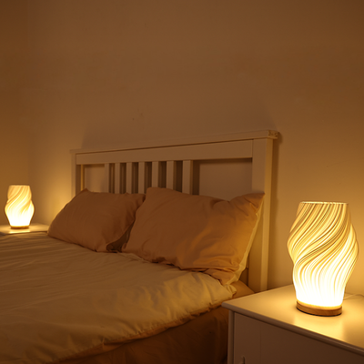 3D Crème Française Desk Lamp – Adjustable Lighting for Any Mood