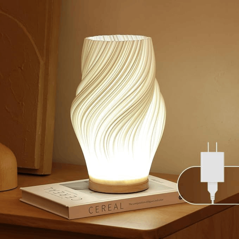 3D Crème Française Desk Lamp – Adjustable Lighting for Any Mood