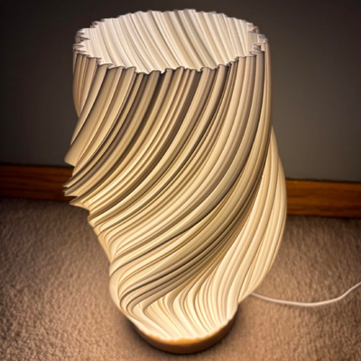 3D Crème Française Desk Lamp – Adjustable Lighting for Any Mood