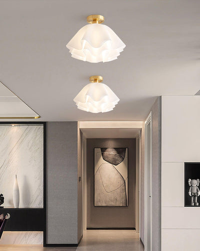 Gailon Ceiling Light – Elegant Folded Copper LED Fixture (E27, Modern Design)