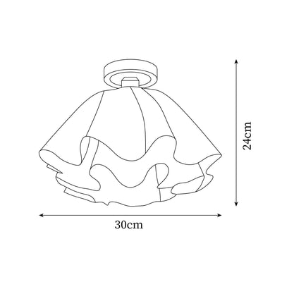 Gailon Ceiling Light – Elegant Folded Copper LED Fixture (E27, Modern Design)