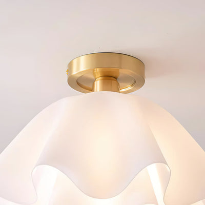 Gailon Ceiling Light – Elegant Folded Copper LED Fixture (E27, Modern Design)