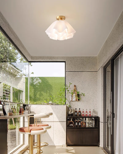 Gailon Ceiling Light – Elegant Folded Copper LED Fixture (E27, Modern Design)