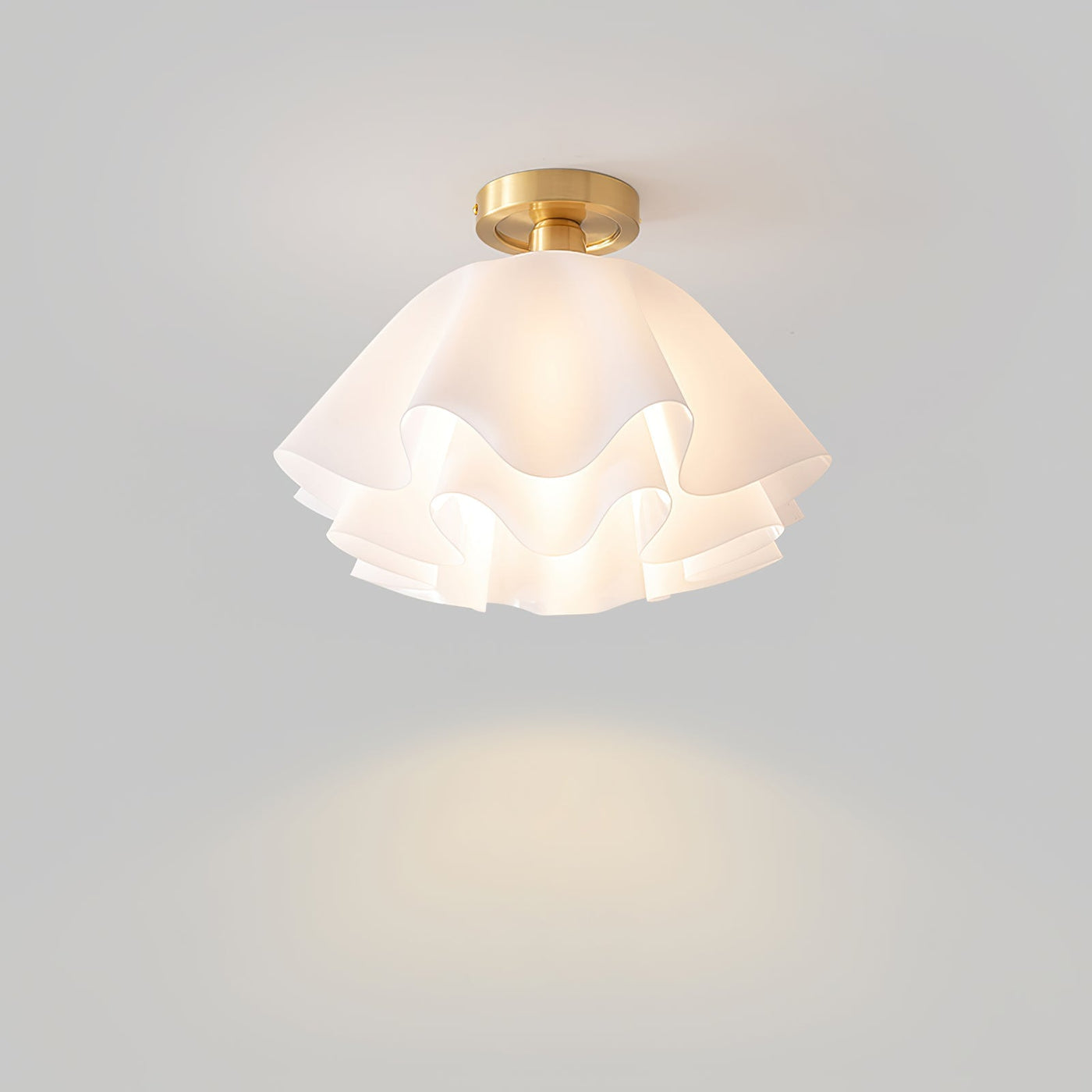 Gailon Ceiling Light – Elegant Folded Copper LED Fixture (E27, Modern Design)