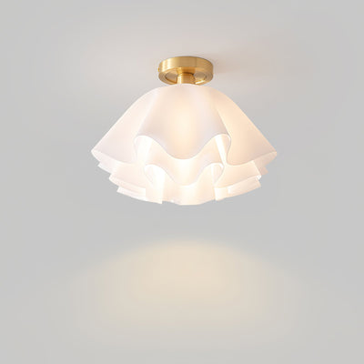Gailon Ceiling Light – Elegant Folded Copper LED Fixture (E27, Modern Design)