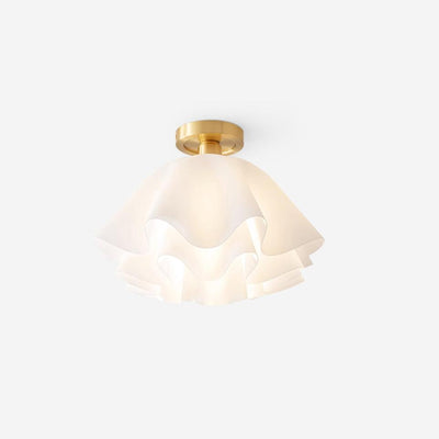 Gailon Ceiling Light – Elegant Folded Copper LED Fixture (E27, Modern Design)