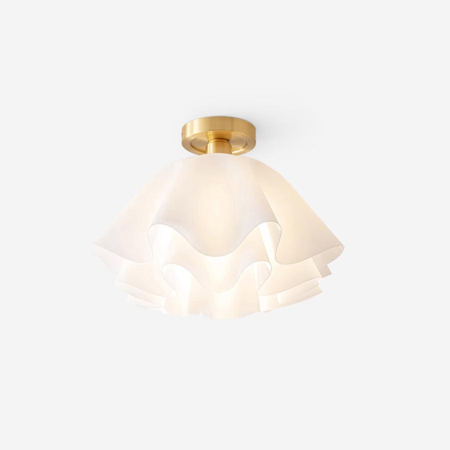 Gailon Ceiling Light – Elegant Folded Copper LED Fixture (E27, Modern Design)