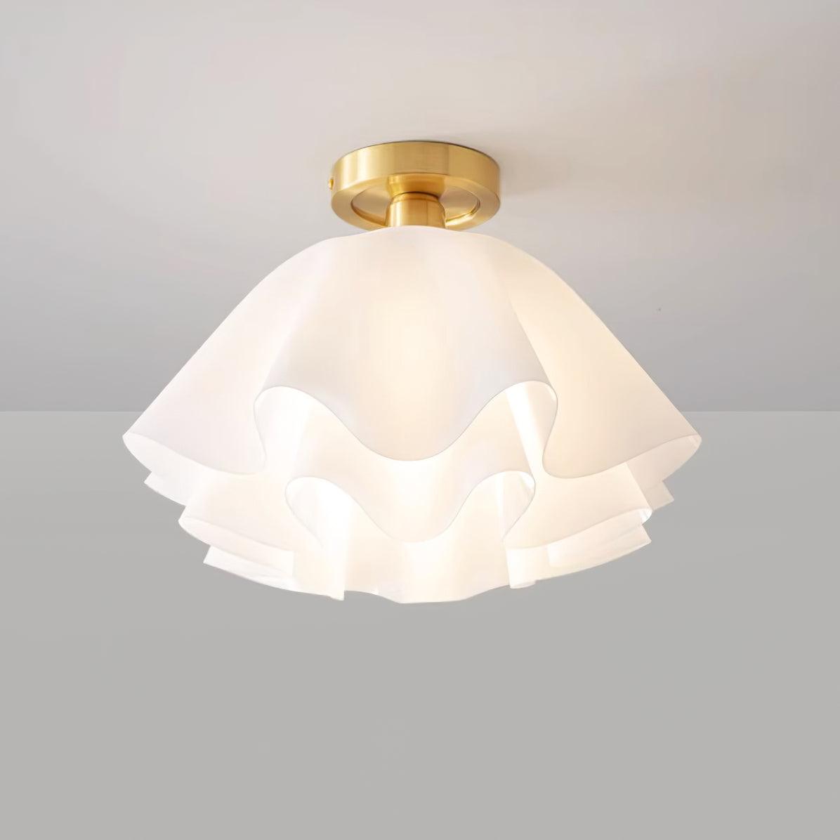 Gailon Ceiling Light – Elegant Folded Copper LED Fixture (E27, Modern Design)