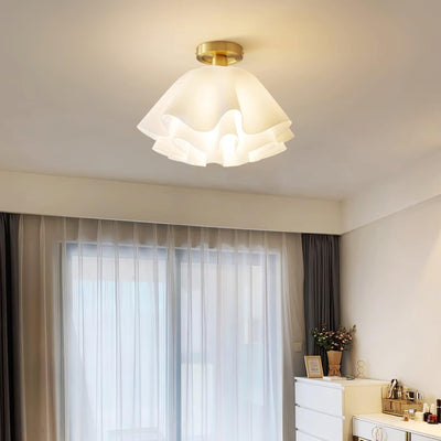 Gailon Ceiling Light – Elegant Folded Copper LED Fixture (E27, Modern Design)