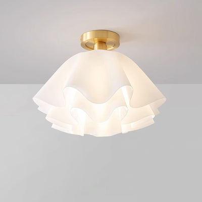 Gailon Ceiling Light – Elegant Folded Copper LED Fixture (E27, Modern Design)