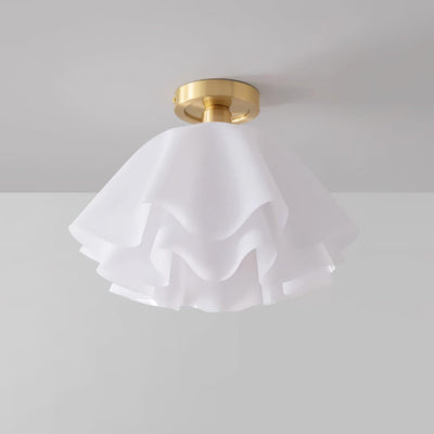 Gailon Ceiling Light – Elegant Folded Copper LED Fixture (E27, Modern Design)