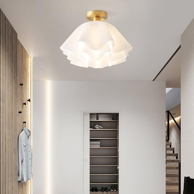 Gailon Ceiling Light – Elegant Folded Copper LED Fixture (E27, Modern Design)