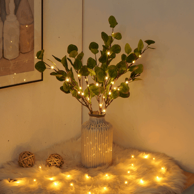 Fairy Light Olive Branch – Warm White LED Decorative Tree Lights (70cm)