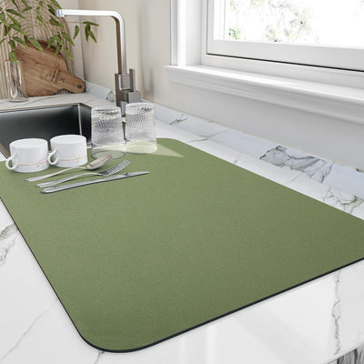 Quick-Drying Dish Mat – Ultra-Absorbent Diatomite for a Clean and Organized Kitchen