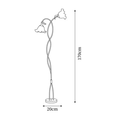 Calla Floor Lamp – Timeless Elegance with Delicate Floral Design